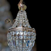 lampadario vintage Impero mongolfiera Boemia