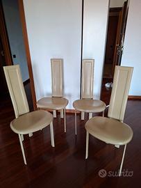 set 4 sedie mod. Alice di Cattelan marrone chiaro 