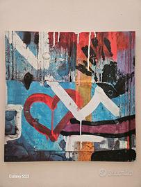 Quadro Stampa graffiti 90x90
