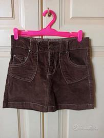 🏷️ Minigonna Velluto Color Cioccolato 7/8 anni