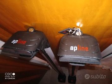 porta pacchi a 2 attacchi con chiusura antifurto 