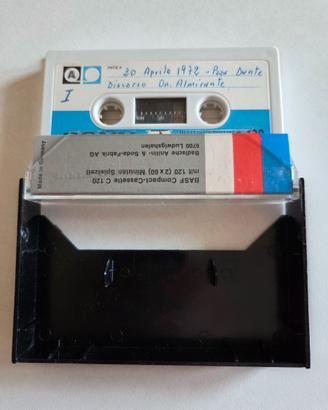 Musicassetta discorso orig. Almirante Verona 1972