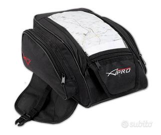 BORSA SERBATOIO MOTO NERA A-PRO OBJECT 15 L CON AN