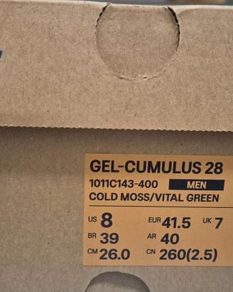 Scarpe running asiscs cumulus 28