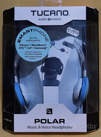 Tucano cuffie con microfono Polar per cellulari