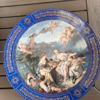 Piatto devorativo in Mythologic epoch con putti