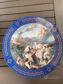 Piatto devorativo in Mythologic epoch con putti