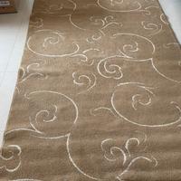 Tappeto moderno 165x220 Beige con decori bianchi