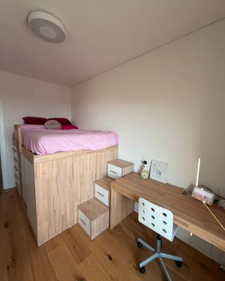 *** Wow Letto Salvaspazio Cinius con Scrivania ***