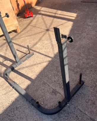 Rack aggiustabile per panca e squat palestra home