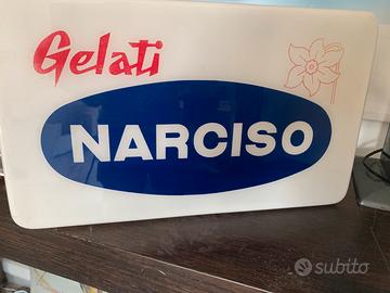 Insegna luminosa gelati narciso
