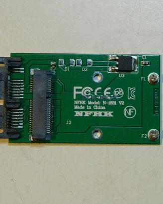 Adattatore mSATA SSD 1,8” a Micro SATA 16 pin