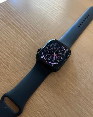 apple watch 7 lte  45 mm colore nero  midnight