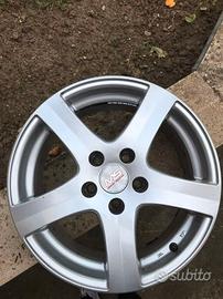 4 CERCHI in LEGA 16" MS MOTORSPORT, 5 fori