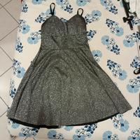 Vestito nero glitterato elegante