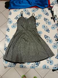 Vestito nero glitterato elegante