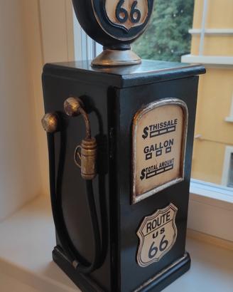 Mobiletto/stipo decorativo Route 66 pompa benzina