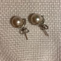 Orecchini oro con diamanti e perle
