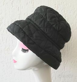 Cappello donna trapuntato nero
