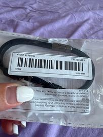 Braccialetto nero con croce