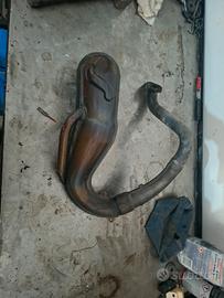 Scarico a banana Per vespa 130cc. Leovince proma
