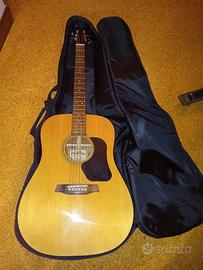 chitarra  walder d 350 elettrificata 