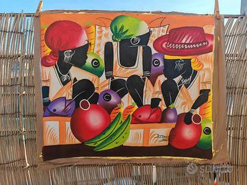 Due dipinti acrilico su tela 