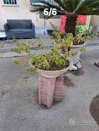  vaso in cemento con mattoni