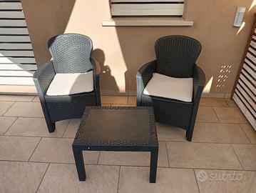 Salotto giardino terrazzo