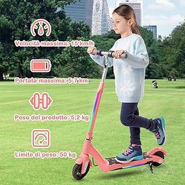 E-RIDES Monopattino Elettrico Bambini 8-12 anni
