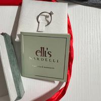 Solitario oro bianco con diamante