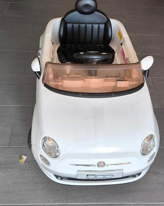 Auto Elettrica Bambino/a - Fiat 500 Bianca