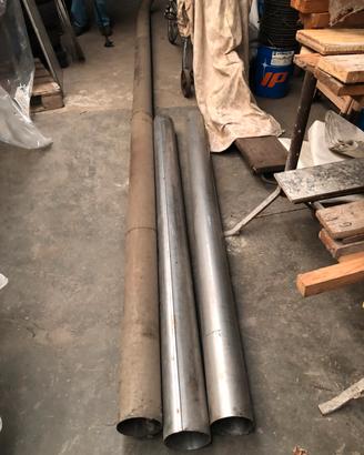 Tubo rigido inox canna fumaria diam 14