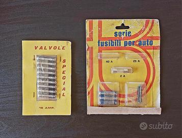 FUSIBILI AUTO D'EPOCA ORIGINALI ANNI 70 80 NOS