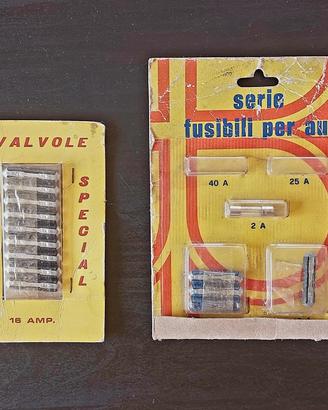 FUSIBILI AUTO D'EPOCA ORIGINALI ANNI 70 80 NOS