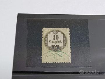 Lombardo Veneto 1854 Marca da Bollo  uso postale