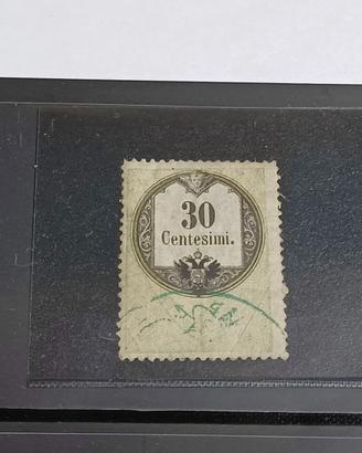 Lombardo Veneto 1854 Marca da Bollo  uso postale