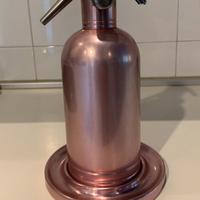 Bottiglia seltz rosa vintage