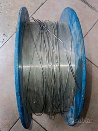 1 Bobina Mt. 170 filo acciaio inox  sp 1 mm circa 