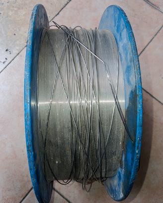 1 Bobina Mt. 170 filo acciaio inox  sp 1 mm circa 