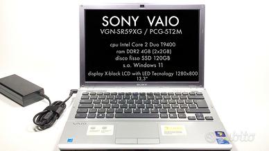 Portatile notebook Sony Vaio SSD 120GB  Windows 11
