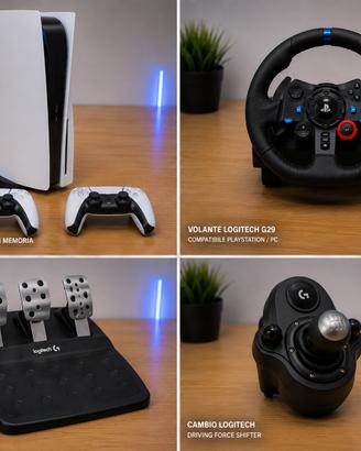 Bundle Set Logitech G29 + Ps5
