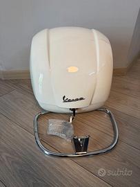 Bauletto vespa bianco gts 310 + porta bauletto