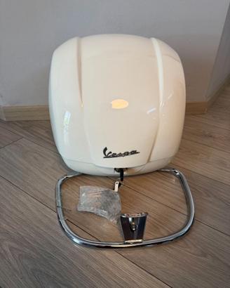 Bauletto vespa bianco gts 310 + porta bauletto