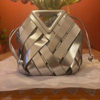 Borsa a mano secchiello - SILVER