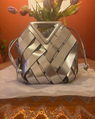 Borsa a mano secchiello - SILVER