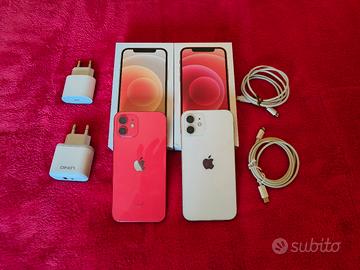 2 Apple iPhone 12 128gb bianco e rosso 
