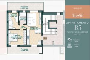 Rif.V55- appartamento trilocale