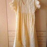 Vestito giallo in pizzo Sangallo Yas