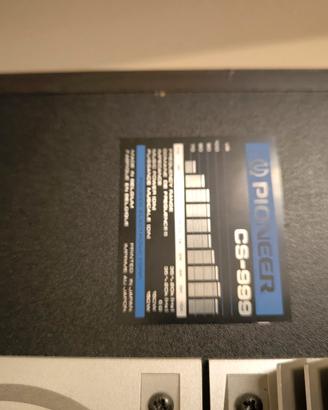 Coppia casse Pioneer CS-999 vintage 3 vie 150 W